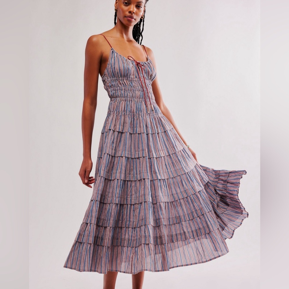 Going Steady MIDI dress free people XS